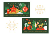 Christmas Vector Elements for Cards, a Seasonal Illustration by lenlis (Thumbnail 6 of 6)