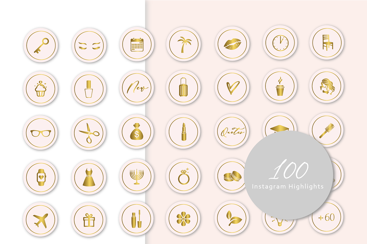 Shine and Glitter Instagram Pack, a Social Media Template by SilverMintDesign (Photo 2 of 5)