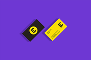 HR Unique business card mockup, a Print Template by Michał Pieczyński (Thumbnail 5 of 9)