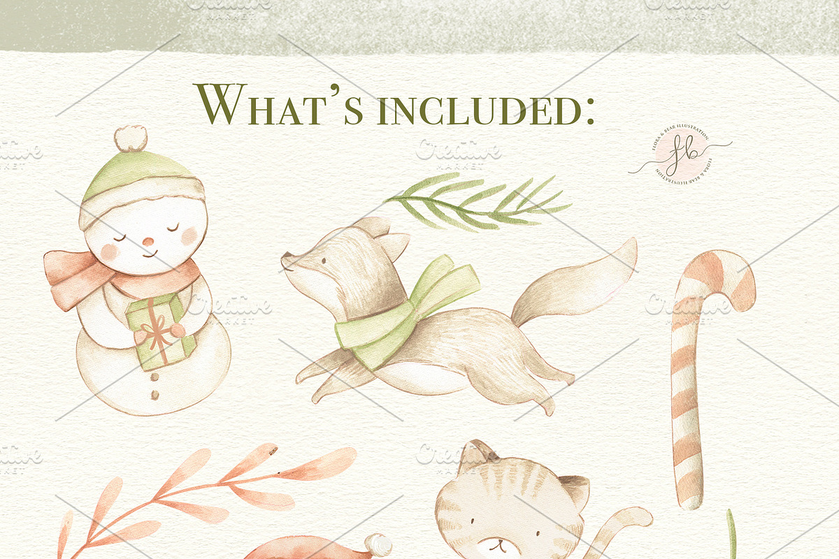 Baby's First Christmas, an Animal Illustration by Flora+Bear (Photo 2 of 4)
