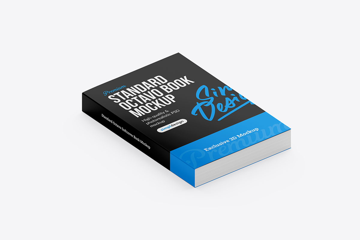 Standard Octavo Book Mockup, a Books & Magazine Mockup by SimplDesign (Photo 5 of 13)