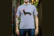 Dog Christmas T Shirt Design Digital, a Graphic by Vector Portal (Thumbnail 4 of 6)