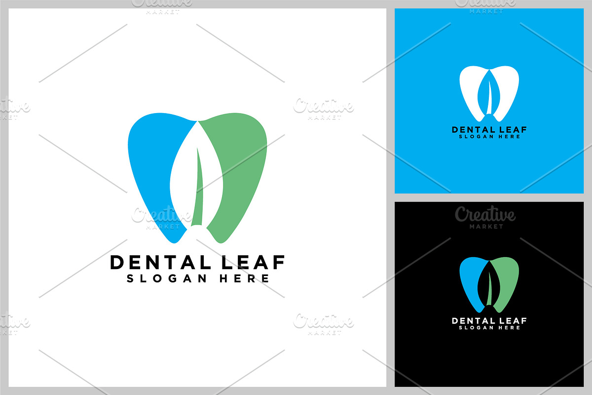 dental leaf nature design vector, a Branding & Logo Template by quadrazo