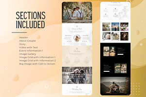 Wedding Invitation Website Template