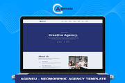 Ageneu - Neomorphic Agency Template, a HTML Template by THESOFTKING (Thumbnail 1 of 3)