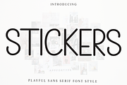 STICKERS, a Sans Serif Font by InermediaSTUDIO (Thumbnail 1 of 8)
