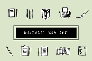 Writers' Icon Set, an Icon by Margot + Co