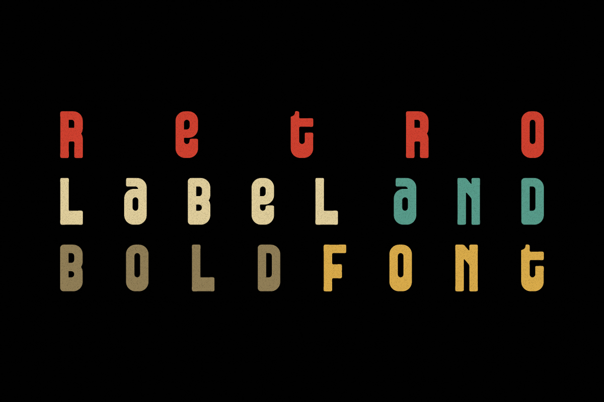 Taruyog - Retro Label Font, a Sans Serif Font by Iqsiart Studio (Photo 6 of 6)