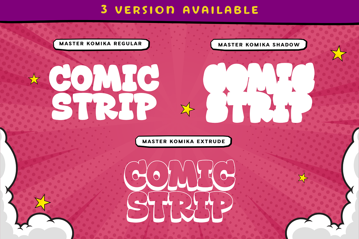Master Komika - Comic Display Font, a Handwritten Font by Sronstudio (Photo 12 of 16)