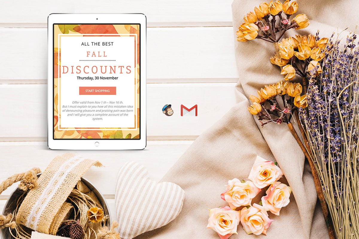 Three Autumn Sales Emails, an Email Template by Khryna Designs (Photo 3 of 4)