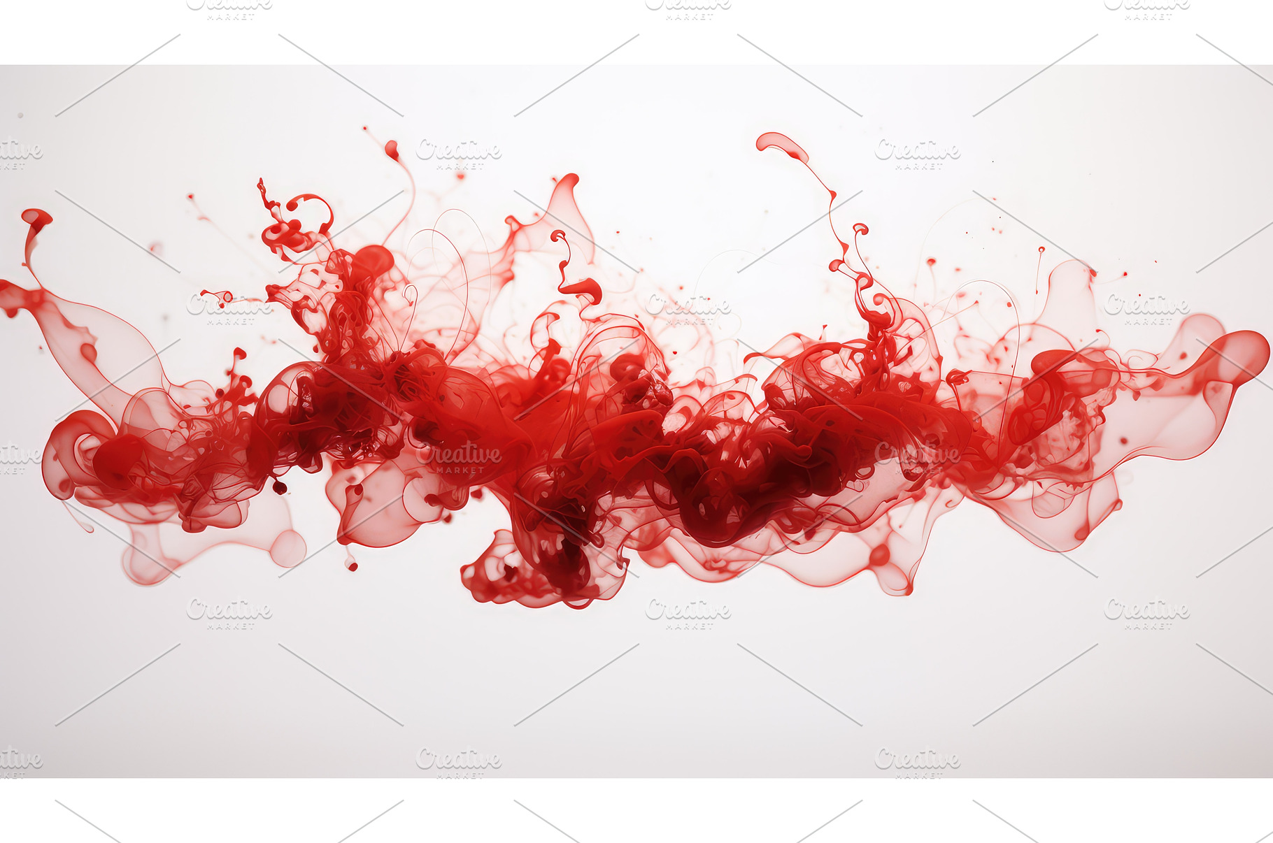 design red ink in water ai generated, an Abstract Photo by pikepicture