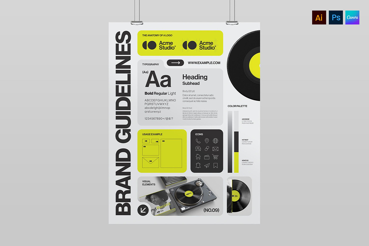 Brand Guidelines Poster Template, a Poster Template by BrandPacks