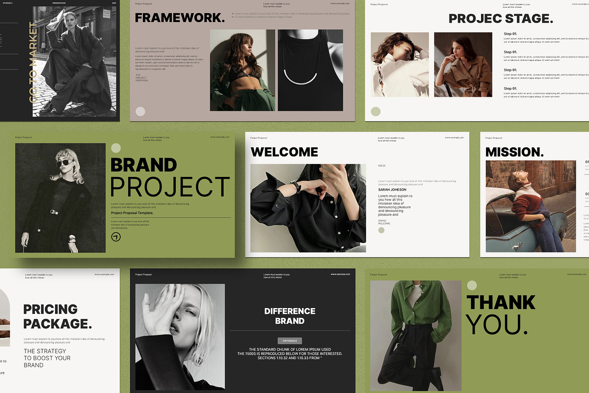 Brand Project Presentation Template, a Presentation Template by Aura Agency (Photo 5 of 10)