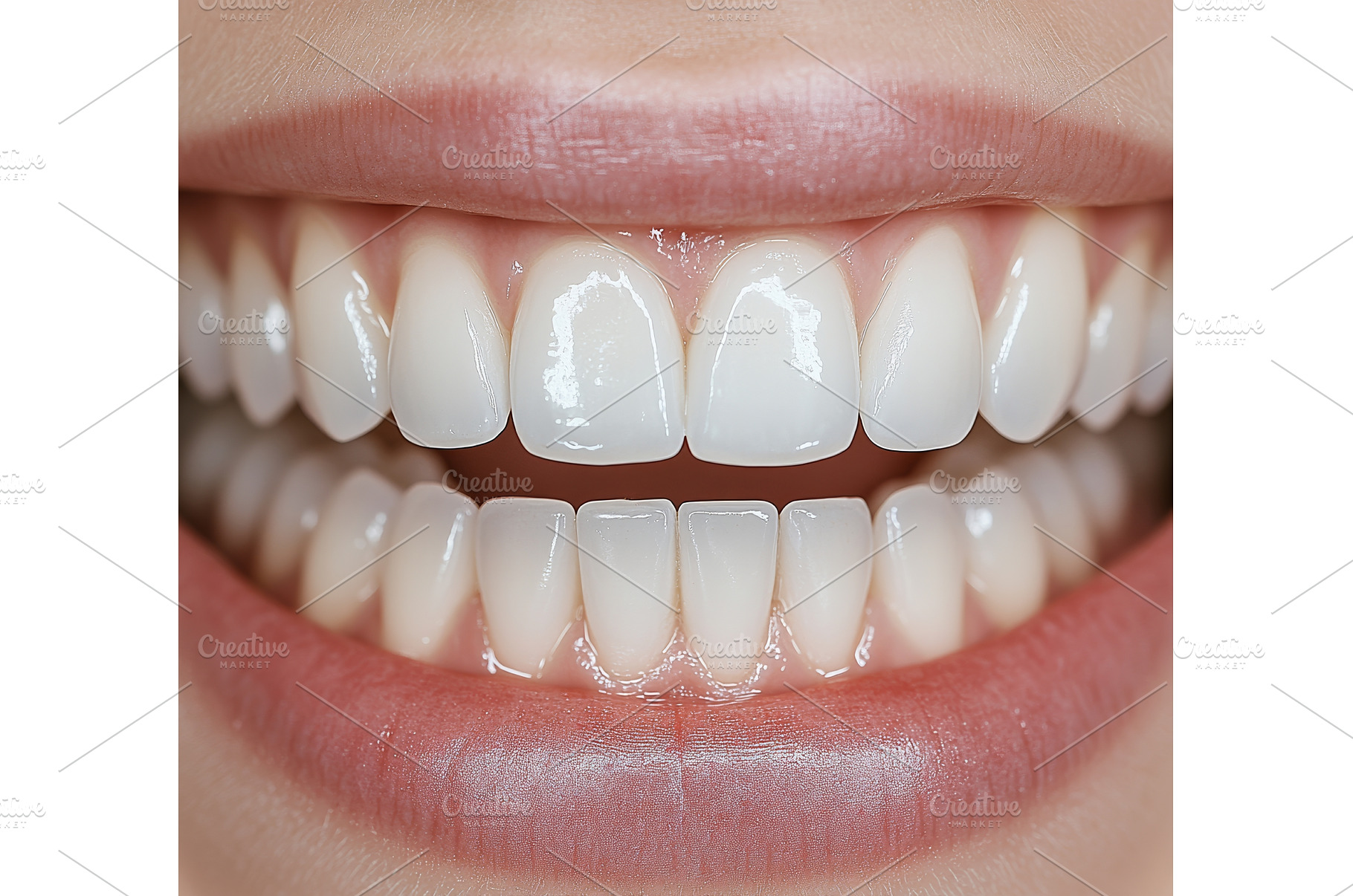 The woman's smile and teeth are, a Person Photo by ZinetroN