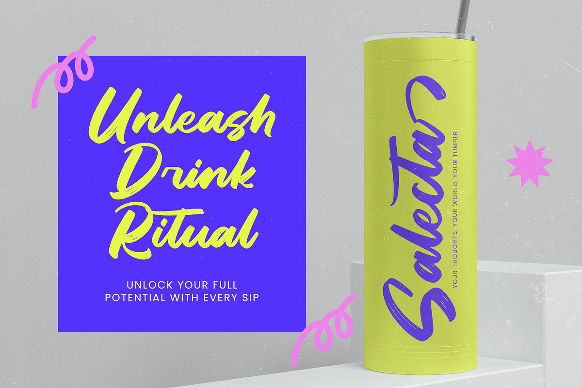 Dhaily Cluter - Bold Brush Font, a Script Font by Letterena Studios Script (Photo 9 of 15)