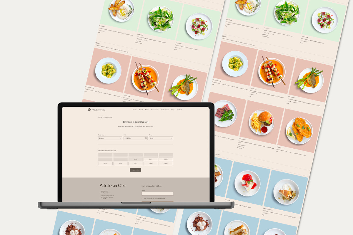 Restaurant, Cafe Wix Website, a Wix Template by Sky Dore Design (Photo 10 of 13)