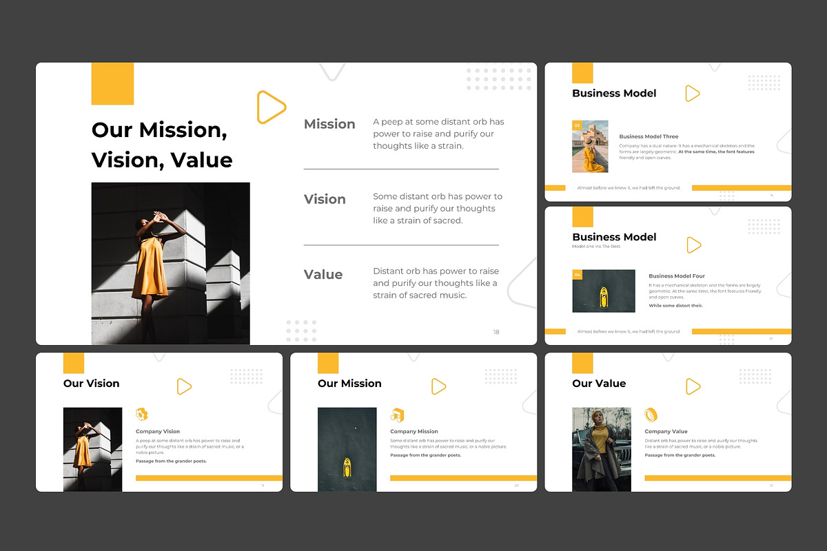 Business Plan -Presentation Template, a Presentation Template by MNML Agency (Photo 6 of 34)