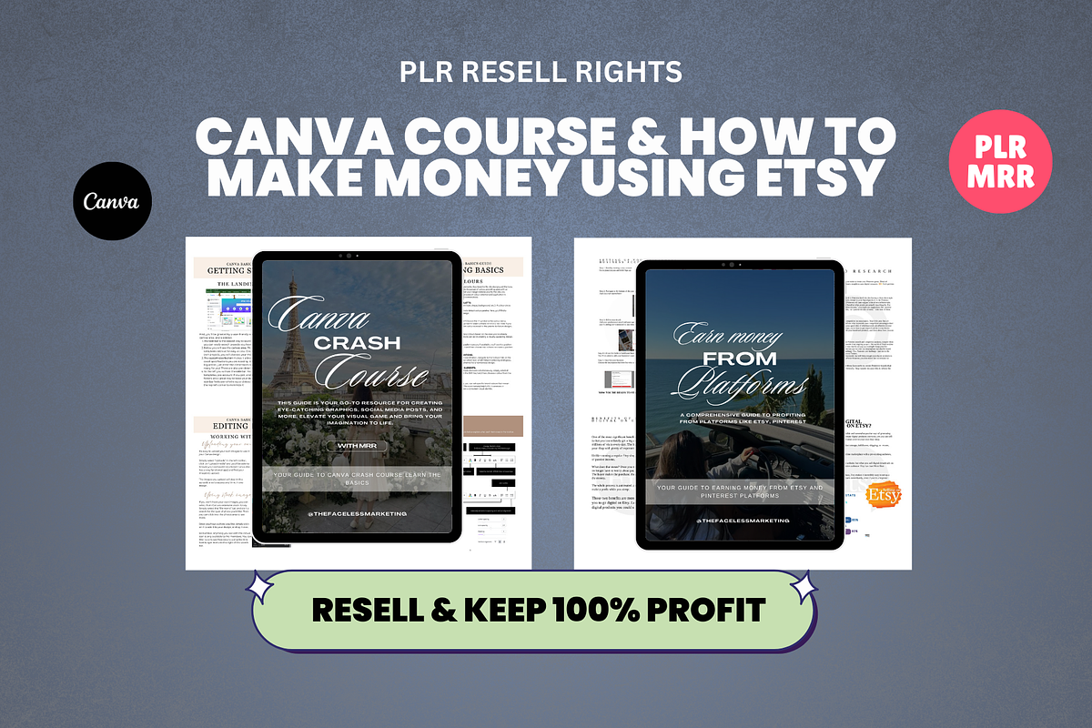 Canva Training + Etsy Course MRR, a Marketing Template by Design By Hira (Photo 1 of 9)