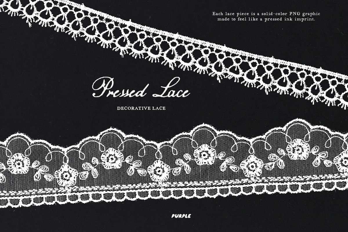 Pressed Lace Frames, a Texture Graphic by Purple (Photo 2 of 16)