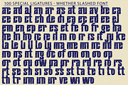 Whether Slashed Font, a Sans Serif Font by 177Studio (Thumbnail 8 of 8)
