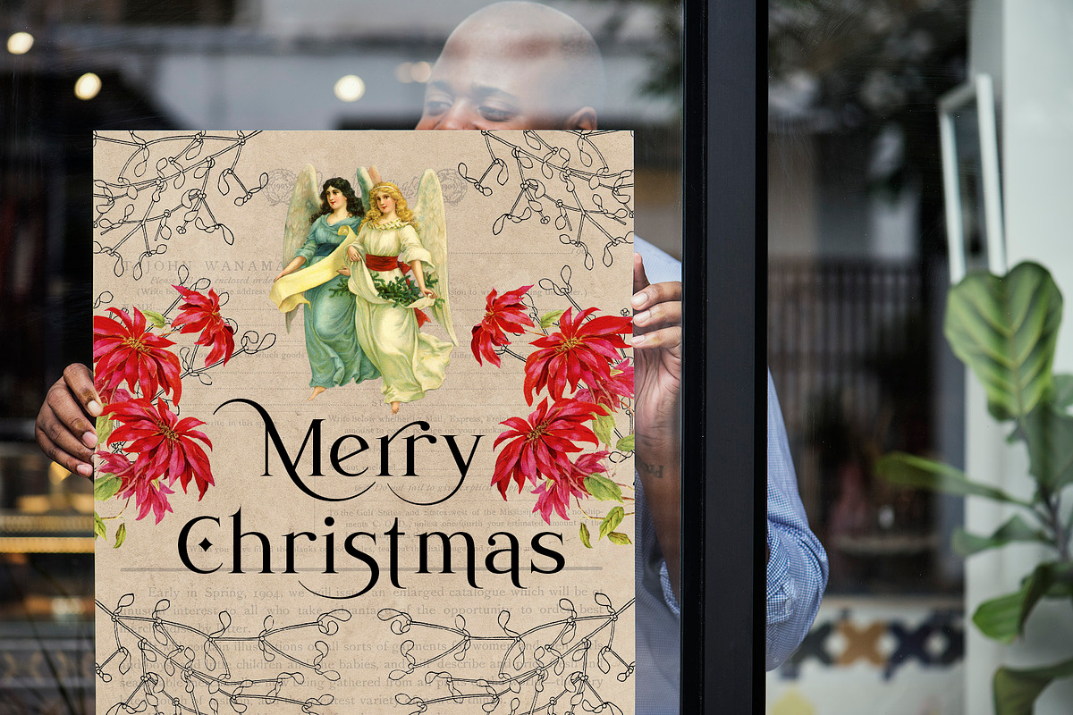 Vintage Christmas card creator, an Object Graphic by Beauty Drops (Photo 9 of 13)