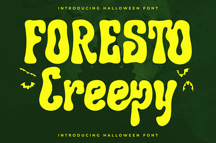 Foresto Creepy Halloween Font, a Sans Serif Font by Storytype Studio