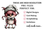 Whimsical Winter Bird Clipart, an Illustration by OK Design (Thumbnail 5 of 6)