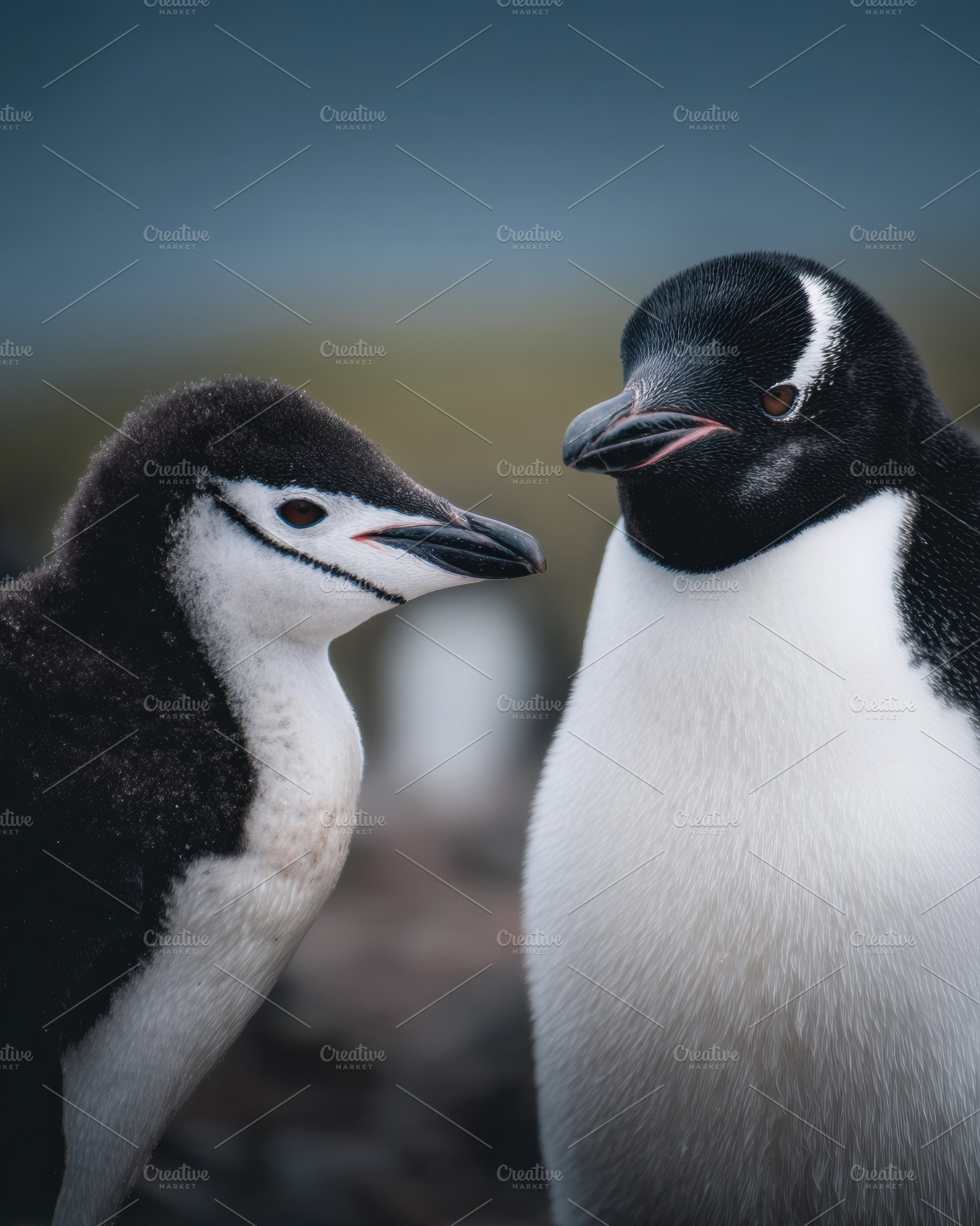 Close-Up of Penguins in Antarctica, an Animal Photo by Virgo Studio