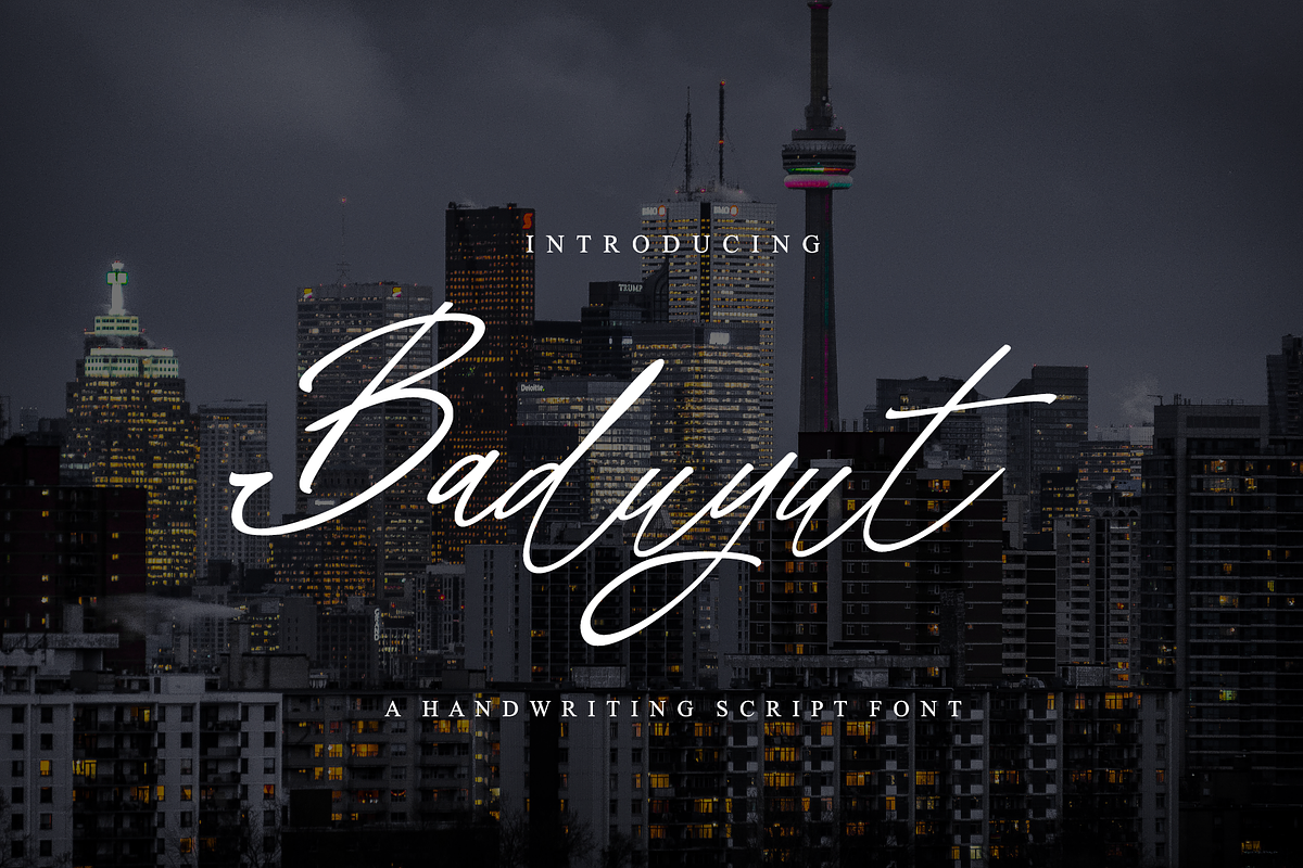 Baduyut Signature, a Script Font by Authentic Studio (Photo 1 of 6)