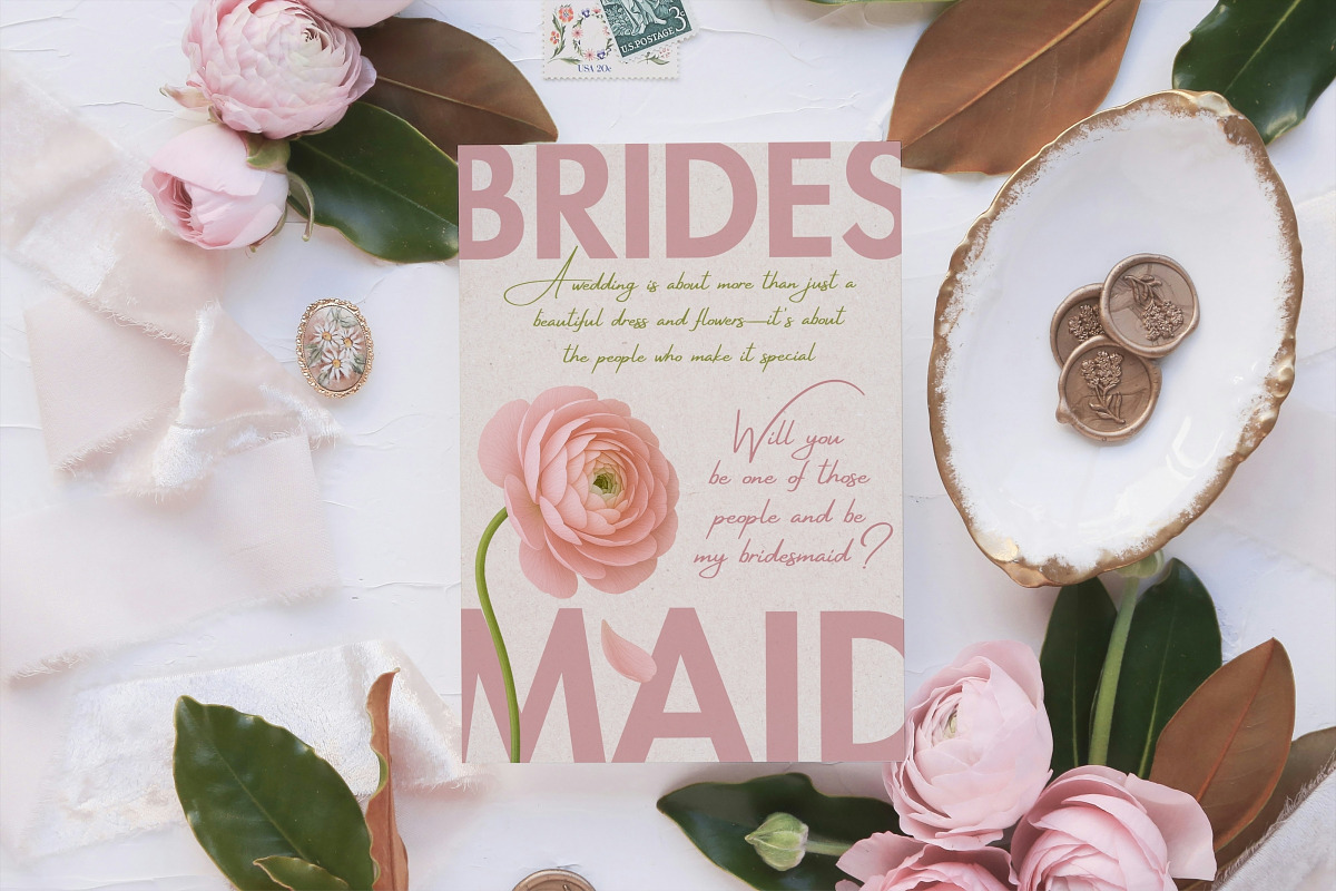 Bridesmaid Proposal Card, an Invitation Template by TrendyliciousStore (Photo 5 of 6)