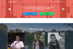 Jojka - Portfolio Web Design - PSD