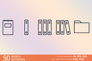 50 Books & Notepad icons, an Icon by brandcut (Thumbnail 5 of 5)