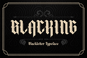 Blacking Blackletter Typeface Font, a Blackletter Font by Storytype Studio (Thumbnail 1 of 15)