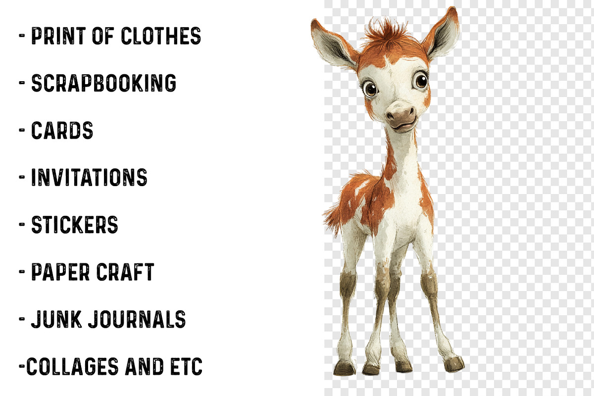 Quirky Farm Animals Clipart Png, a Transportation Illustration by SinaCreation (Photo 3 of 9)