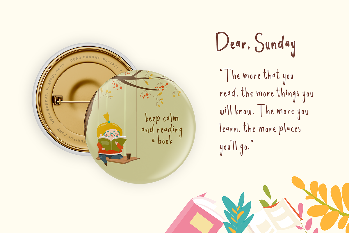 Dear Sunday Creative Font, a Sans Serif Font by Haws.std (Photo 4 of 6)