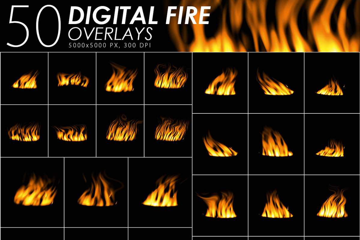 575 Fire, Smoke, Fog Overlays, a Texture Graphic by ArtistMef (Photo 4 of 11)