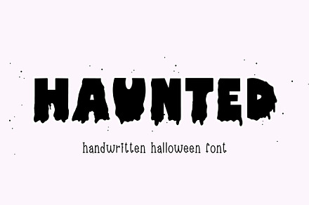 Haunted - Halloween font, a Handwritten Font by Sk designs