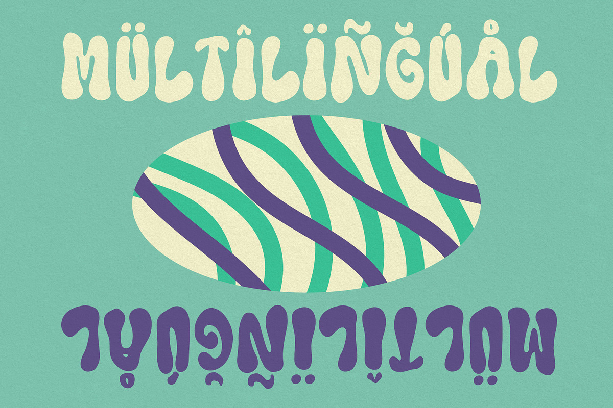 Chubby Flower - Groovy & Playful, a Font by Deeezy (Photo 5 of 6)