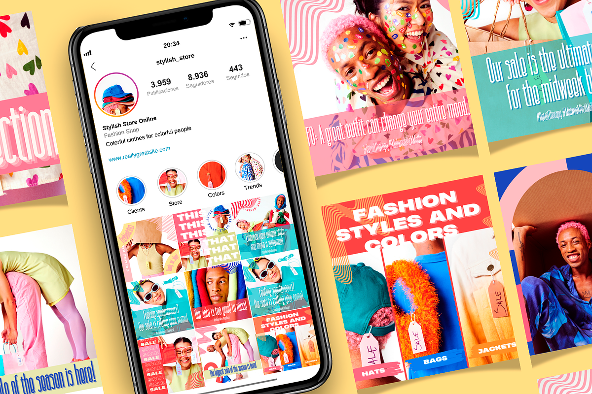 Social Media Fashion Pack Templates, a Social Media Template by PaolaroiDesign (Photo 2 of 6)