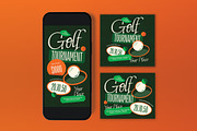 Green Golf Tournament Flyer Set, a Flyer Template by graphicook (Thumbnail 3 of 3)