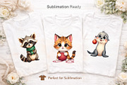 Vintage Christmas Animals Clipart, an Animal Illustration by Artnoy (Thumbnail 5 of 8)