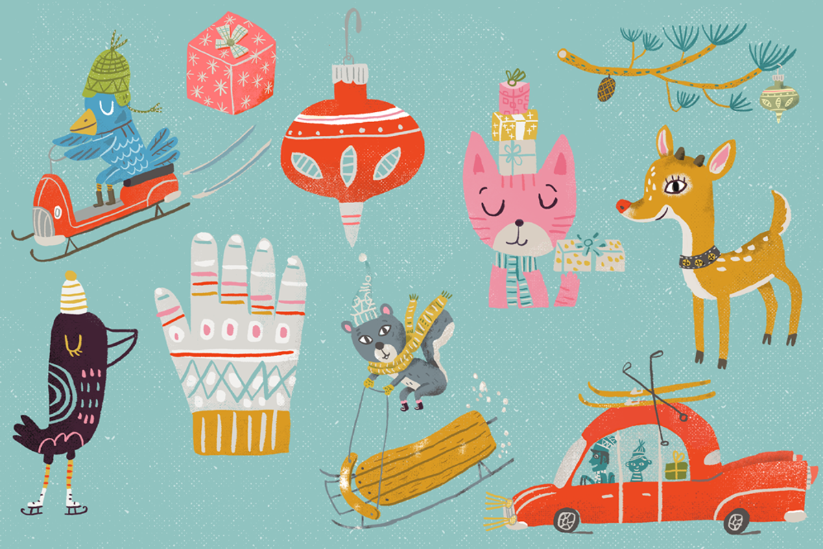 Jolly Holiday, an Illustration by Stephanie K. Birdsong (Photo 2 of 3)