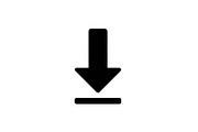 Bold Down Arrow Minimal Icon Bundle, an Icon by hafijul (Thumbnail 2 of 10)