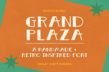 Grand Plaza - Handmade Art Deco Font