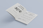 Fitness Log book, a Print Template by Book2bees (Thumbnail 2 of 4)