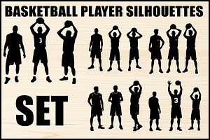 Basketball Player Vector Set, an Object Graphic by Designer_Momina