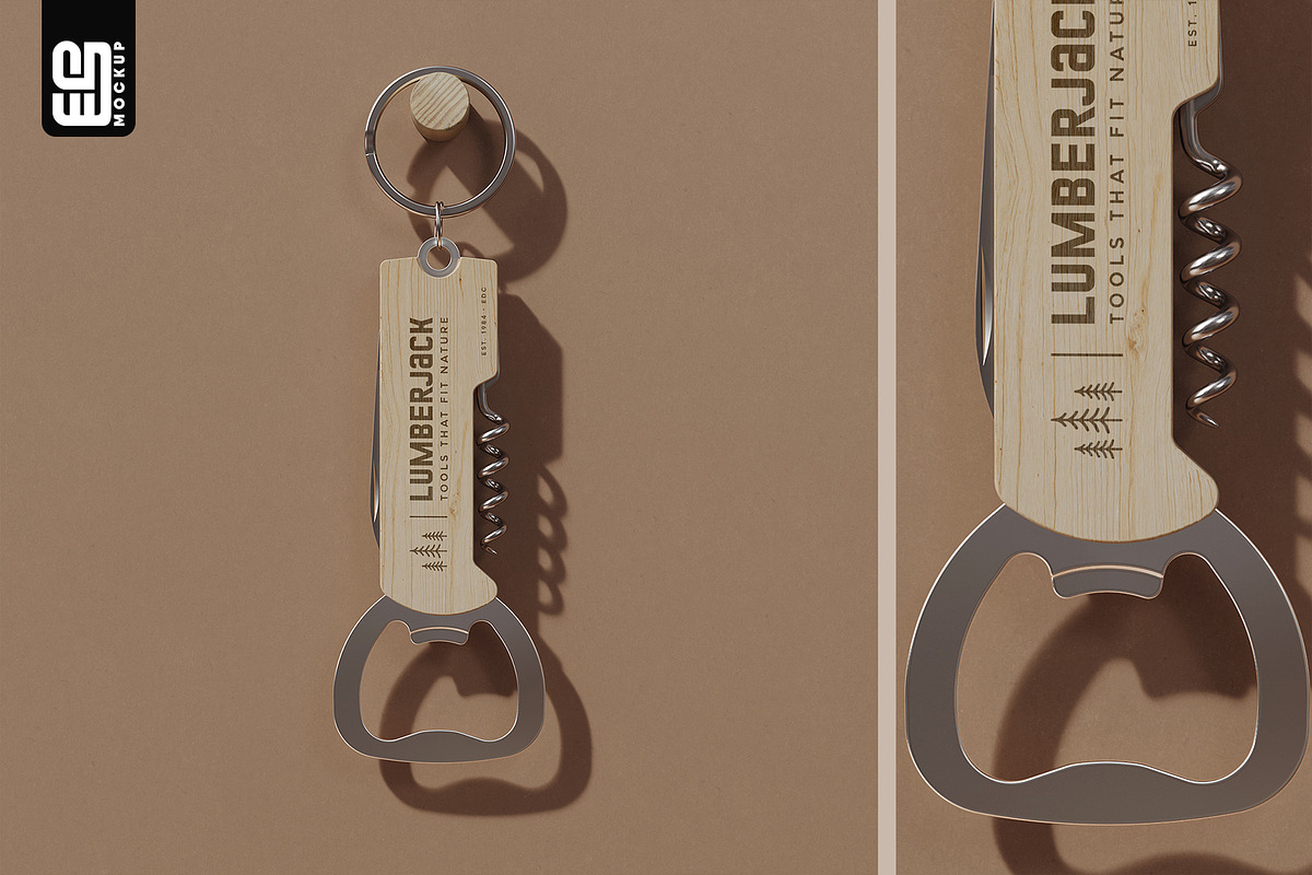 Wooden Multi Tool Mockup, an Advertising Mockup by SD Mockup (Photo 3 of 4)