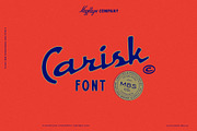 Carisk, a Script Font by Megflags (Thumbnail 1 of 9)