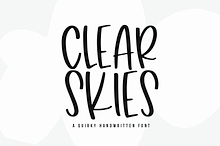 Clear Skies | Fun Handwritten Font