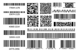 Barcodes Collection. Vector Code